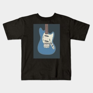 Lake Placid Blue Rockmaster Guitar Kids T-Shirt